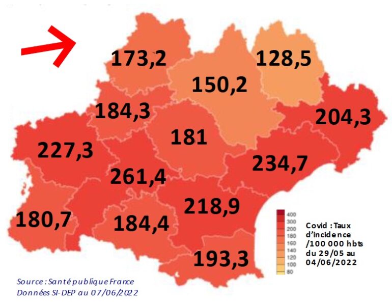 carte covid 8 juin