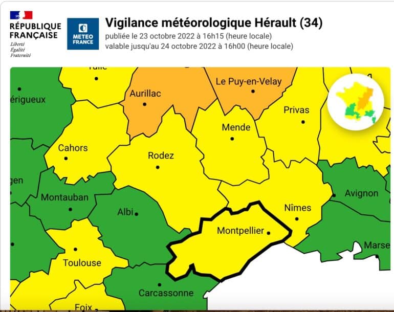 herault alerte jaune