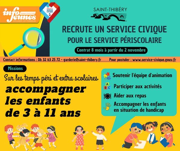 service civique st thibery