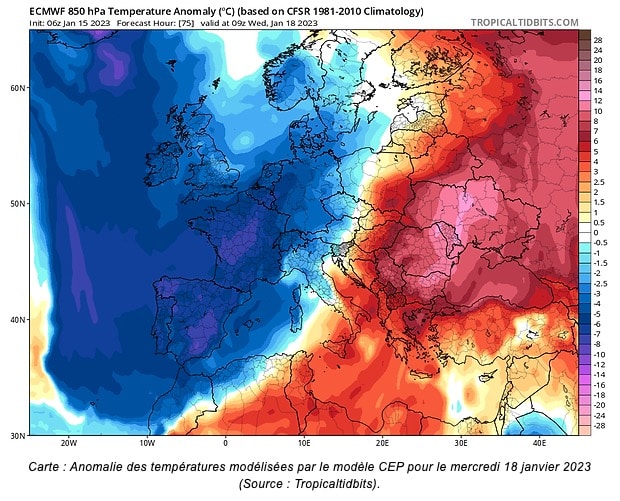 meteo 16 janvier 2022