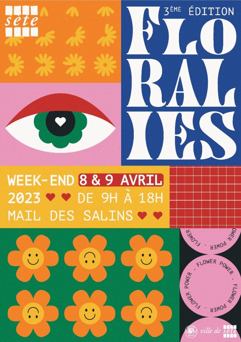 Affiche 3e edition des Floralies a Sete © Ville de Sete