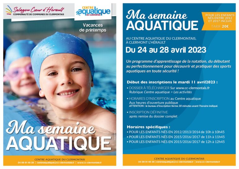 Affiche Ma semaine Aquatique