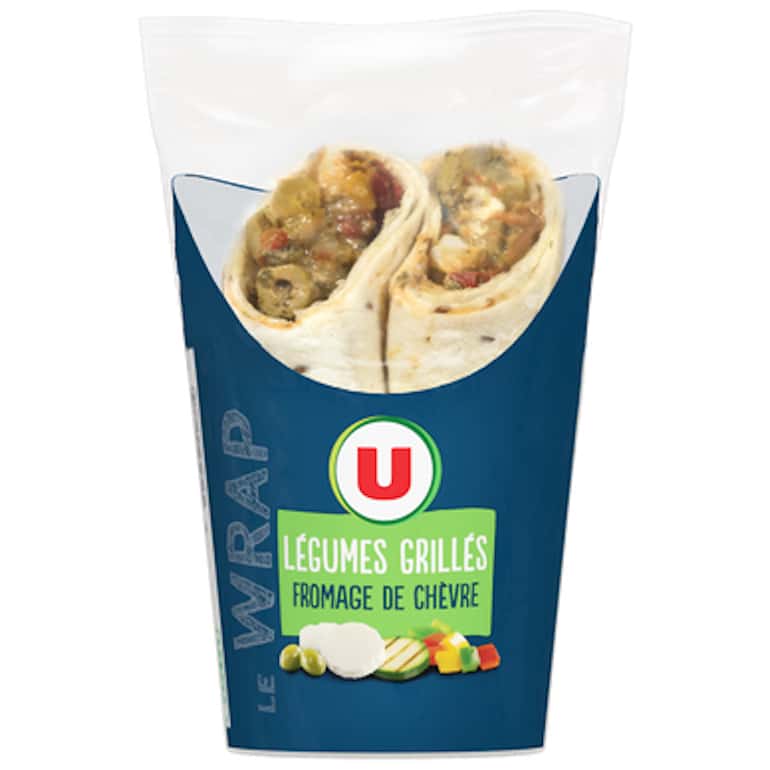 Wrap au fromage de chèvre et aux légumes © Courses U