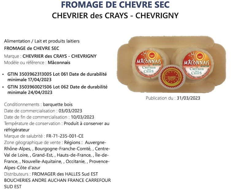 chèvre sec chevrier des clays