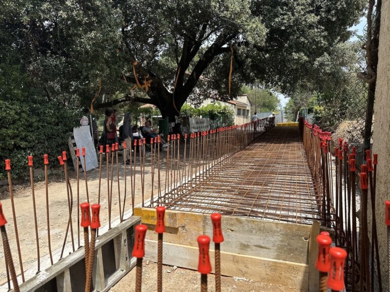 Rue de Salaison caisson en béton en construction ©jpvallespir