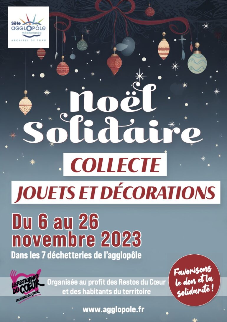 Affiche A3 Collecte solidaire Noel 2023