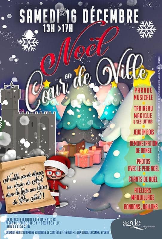 Noel en coeur de ville d'Agde ©Ville d'Agde