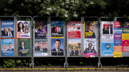 Affiche Election européennes 2024 ©Sebastien BOZON/AFP