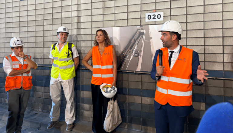 Présentation des travaux du tunnel cyclable Comédie ©Matis Dardour