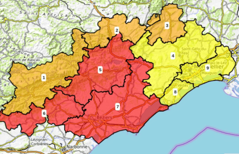 Risque incendie 9 aout 2024 ©Prefecture de lHerault