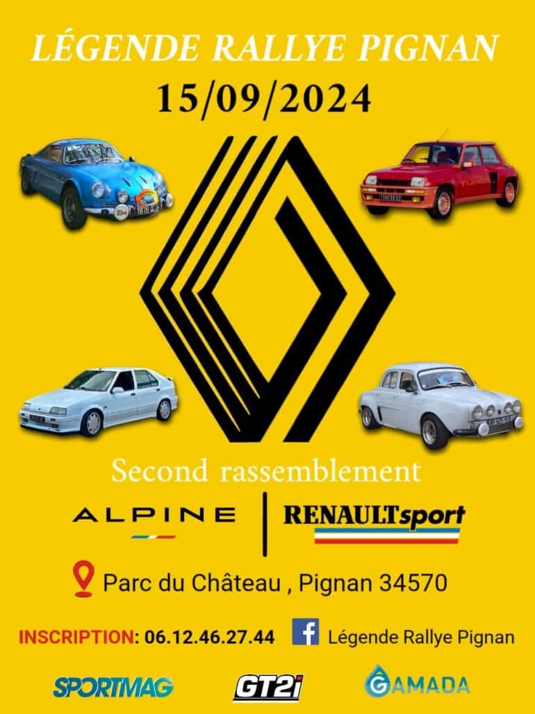 2ème Rassemblement Renault Sport et Alpine à Pignan