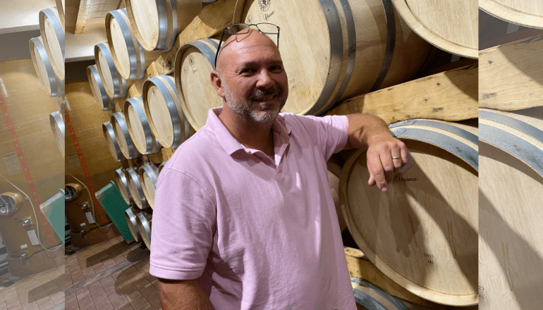 Yann Claustre, oenologue du Château Camplazens dans l'Aude © Cyril Durand / Hérault Tribune