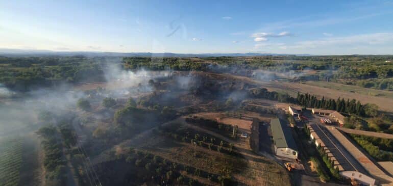 Incendie à Montagnac du 16 sept. 2024 ©SDIS34