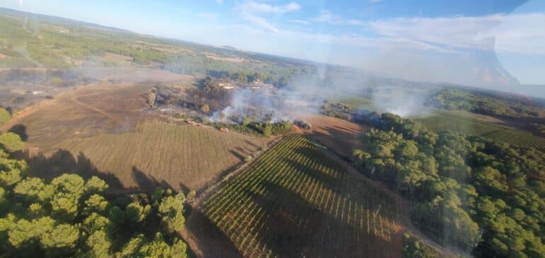 Incendie à Montagnac du 16 sept. 2024 ©SDIS34