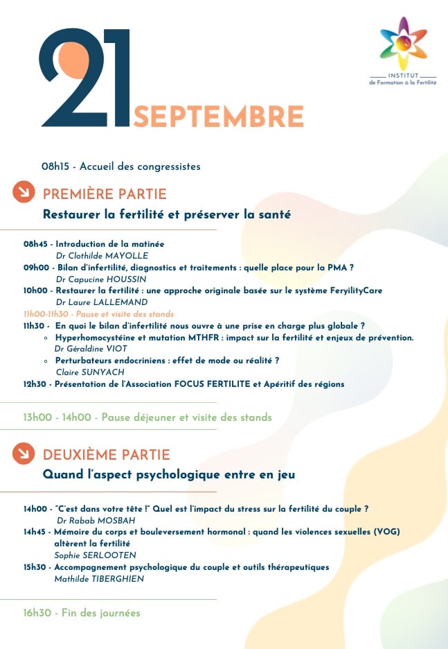 Programme du 21 septembre