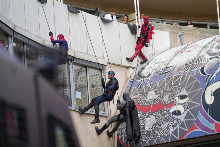 Super héros au CHU pour les enfants le 11 septembre 2024 ©Rayan Dewalque