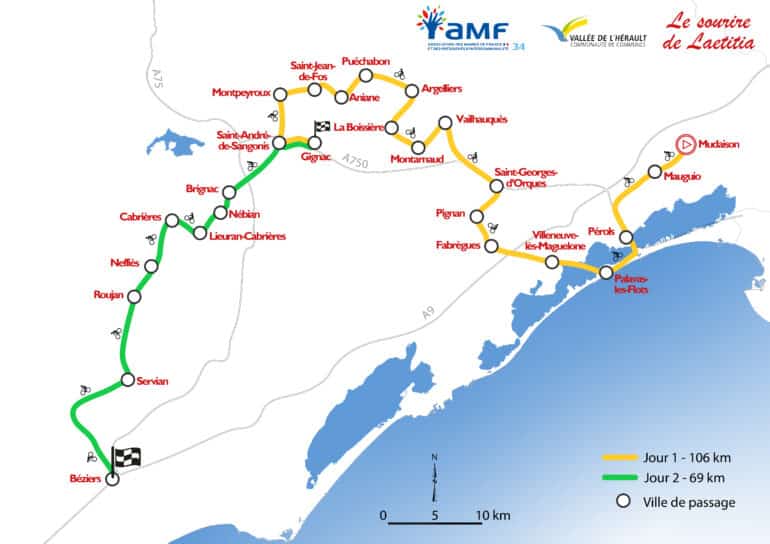 Parcours des Maires à velo 2024 ©CCVH