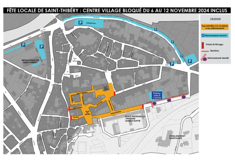 Plan fête locale de Saint Thibery 2024