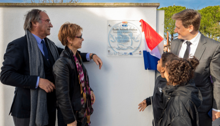 Inauguration de l'école Anatole-France, lundi 18 novembre 2024 © Ville de Sète.