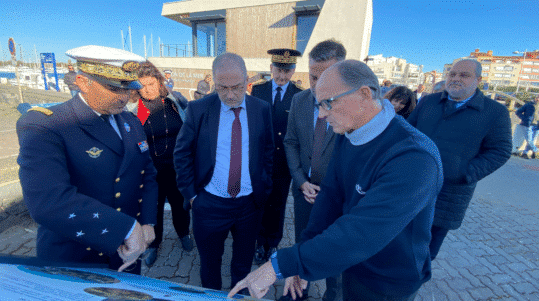 Fabrique Loher, ministre de la pêche, visite la maison de la mer du Cap d'Agde. TO / Hérault Tribune