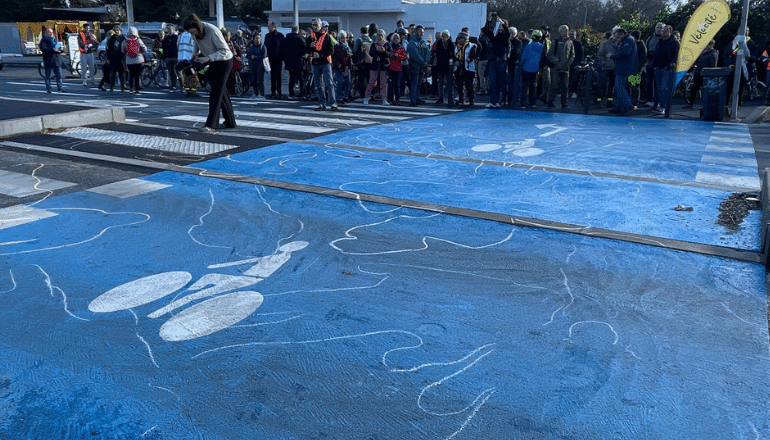 Samedi 14 décembre, avenue François-Delmas à Montpellier © Vélocité.