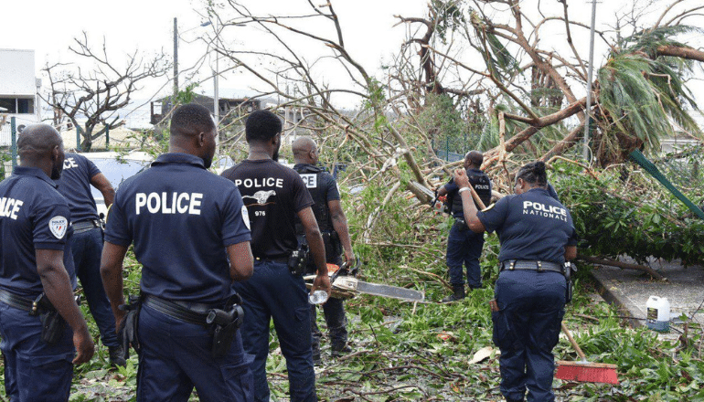 L'île de Mayotte a été ravagée par le cyclone Chido samedi 14 décembre 2024 © UIISC 7.