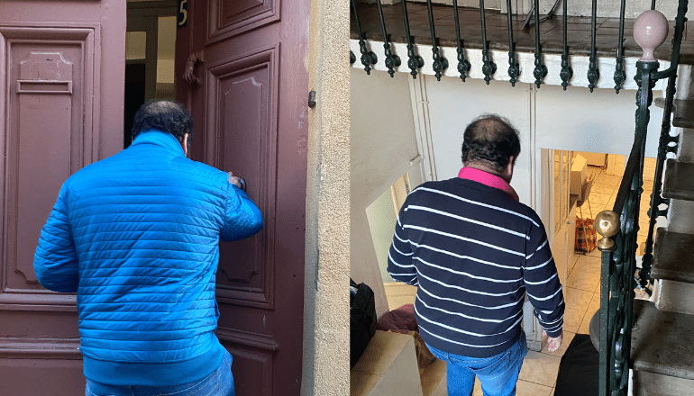 Amokrane Tirache dans sa maison à Saint-André-de-Sangonis. © T.O / Hérault Tribune