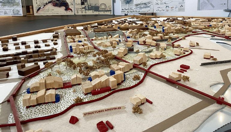 Maquette de l'agence Archiles, premier prix du concours 