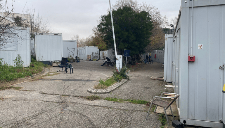 Le village mobile du CAES de Montpellier géré par 2chosesLune ©G.Gaud Hérault Tribune