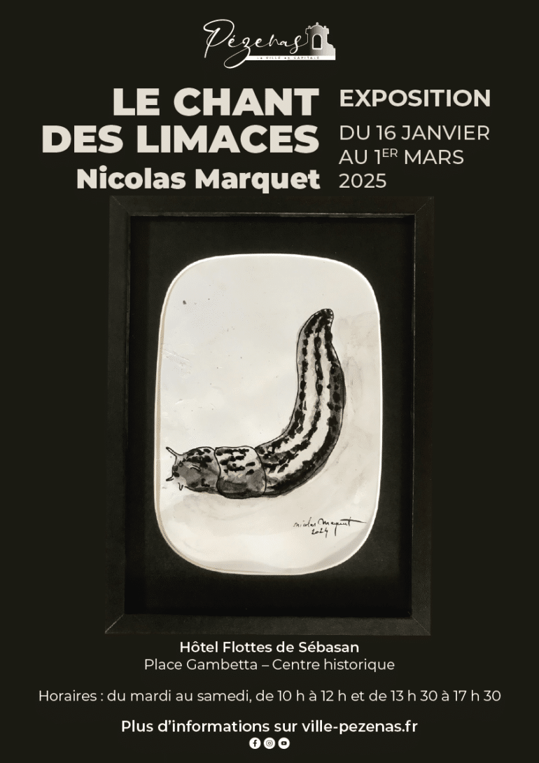 exposition « Le Chant des limaces » ©Ville de Pezenas