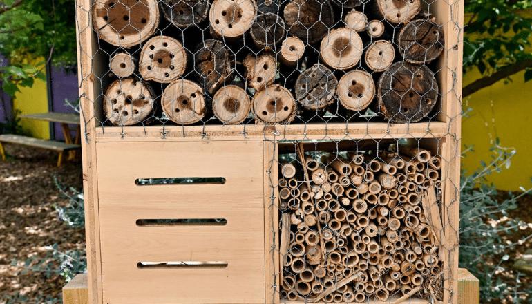 Cube à pollinisateurs. © Ville de Montpellier