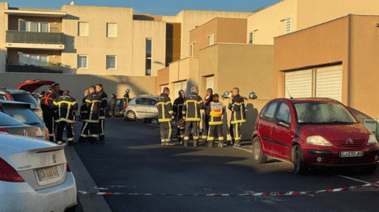 Environ 70 pompiers ont été mobilisés pour éteindre l'incendie de Sauvian, mercredi 8 janvier 2025 © Elodie Greffin / Hérault Tribune.